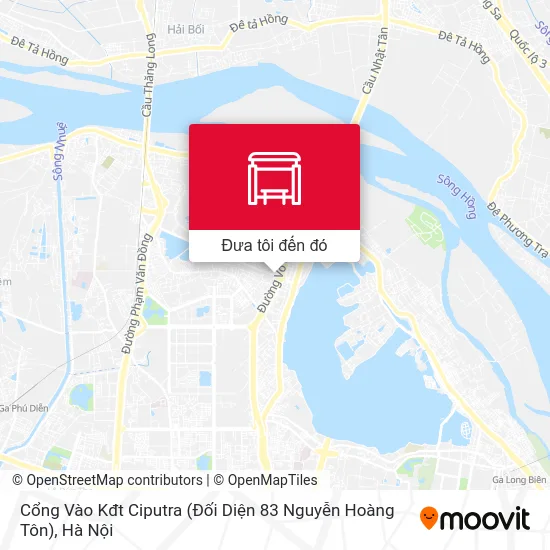 Bản đồ Cổng Vào Kđt Ciputra (Đối Diện 83 Nguyễn Hoàng Tôn)