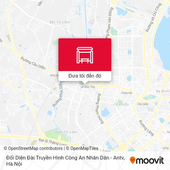 Bản đồ Đối Diện Đài Truyền Hình Công An Nhân Dân - Antv