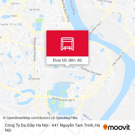 Bản đồ Công Ty Da Giầy Hà Nội - 441 Nguyễn Tam Trinh