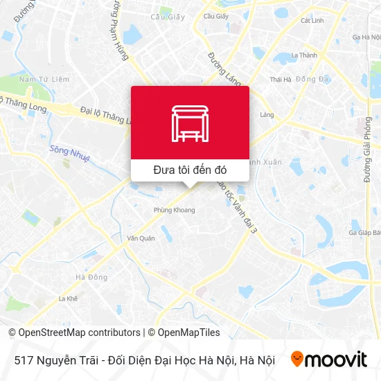 Bản đồ 517 Nguyễn Trãi - Đối Diện Đại Học Hà Nội