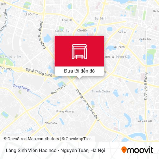 Bản đồ Làng Sinh Viên Hacinco - Nguyễn Tuân