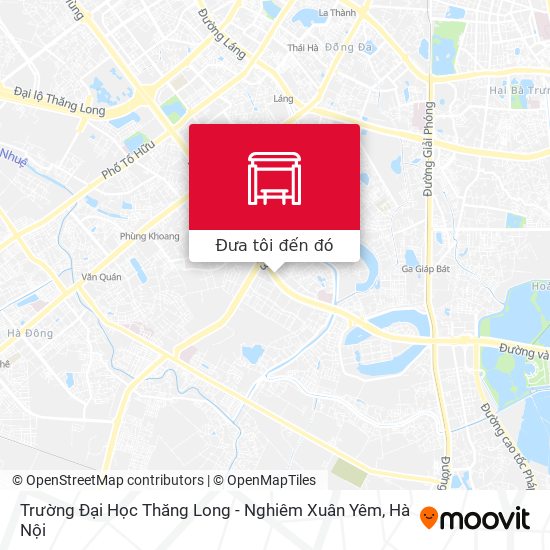 Bản đồ Trường Đại Học Thăng Long - Nghiêm Xuân Yêm