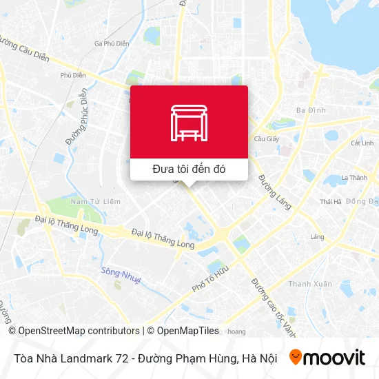 Bản đồ Tòa Nhà Landmark 72 - Đường Phạm Hùng