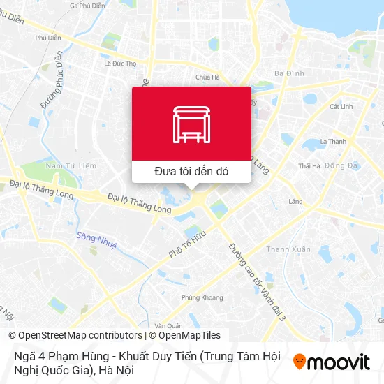 Bản đồ Ngã 4 Phạm Hùng - Khuất Duy Tiến (Trung Tâm Hội Nghị Quốc Gia)