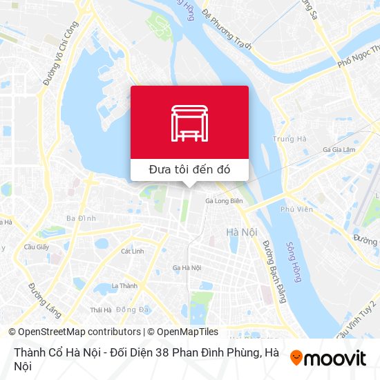Bản đồ Thành Cổ Hà Nội - Đối Diện 38 Phan Đình Phùng