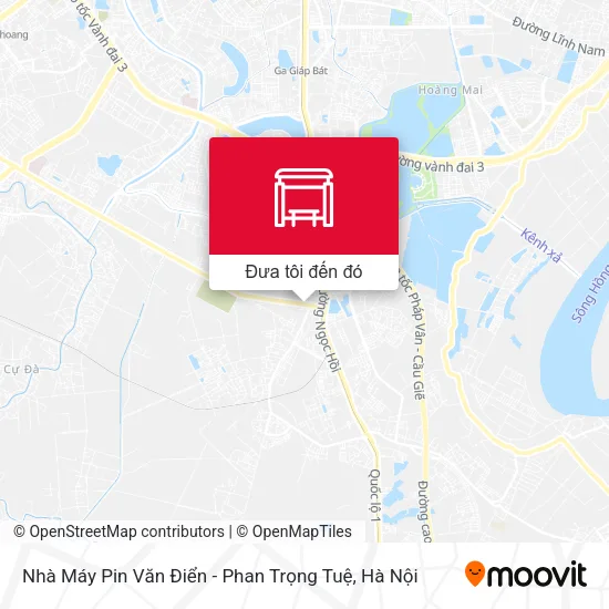 Bản đồ Nhà Máy Pin Văn Điển - Phan Trọng Tuệ