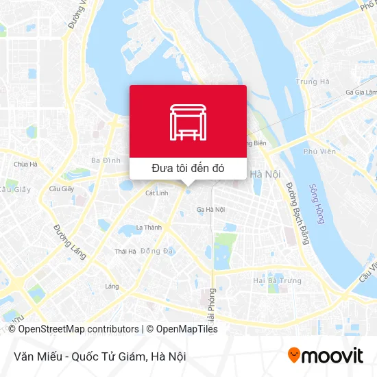 Bản đồ Văn Miếu - Quốc Tử Giám