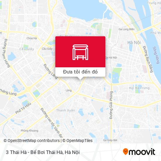 Bản đồ 3 Thái Hà - Bể Bơi Thái Hà