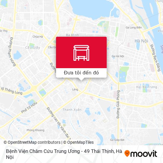 Bản đồ Bệnh Viện Châm Cứu Trung Ương - 49 Thái Thịnh