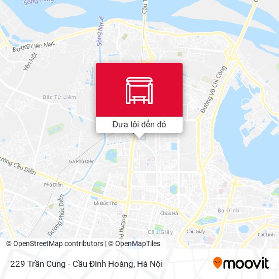 Bản đồ 229 Trần Cung - Cầu Đình Hoàng