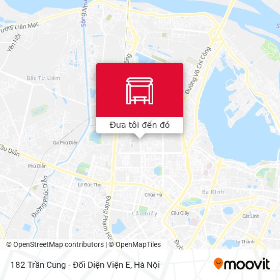 Bản đồ 182 Trần Cung - Đối Diện Viện E
