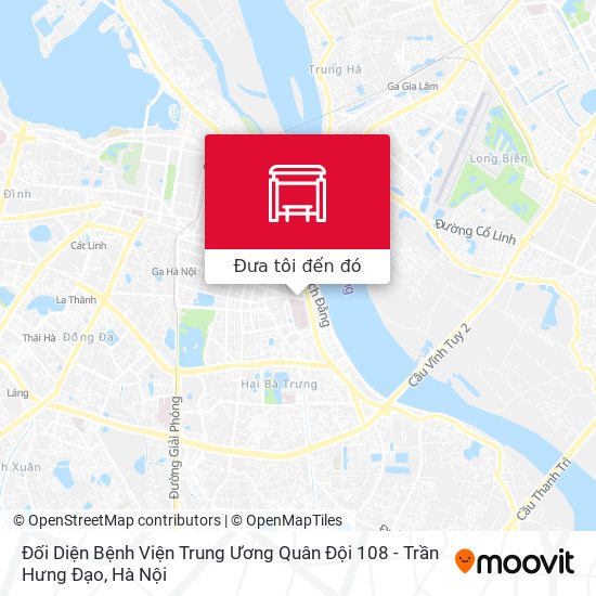 Bản đồ Đối Diện Bệnh Viện Trung Ương Quân Đội 108 - Trần Hưng Đạo
