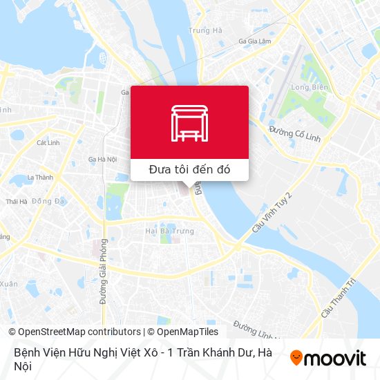 Bản đồ Bệnh Viện Hữu Nghị Việt Xô - 1 Trần Khánh Dư
