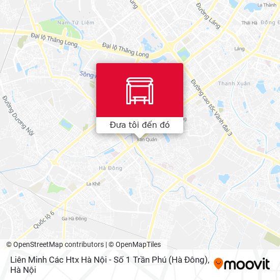 Bản đồ Liên Minh Các Htx Hà Nội - Số 1 Trần Phú (Hà Đông)