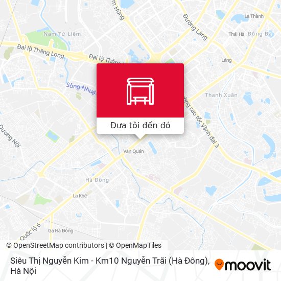 Bản đồ Siêu Thị Nguyễn Kim - Km10 Nguyễn Trãi (Hà Đông)