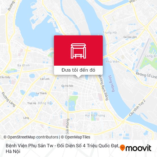 Bản đồ Bệnh Viện Phụ Sản Tw - Đối Diện Số 4 Triệu Quốc Đạt
