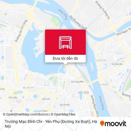 Bản đồ Trường Mạc Đĩnh Chi - Yên Phụ (Đường Xe Buýt)