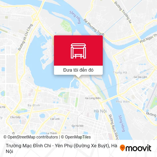 Bản đồ Trường Mạc Đĩnh Chi - Yên Phụ (Đường Xe Buýt)