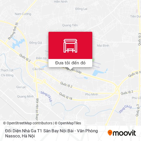 Bản đồ Đối Diện Nhà Ga T1 Sân Bay Nội Bài - Văn Phòng Nassco