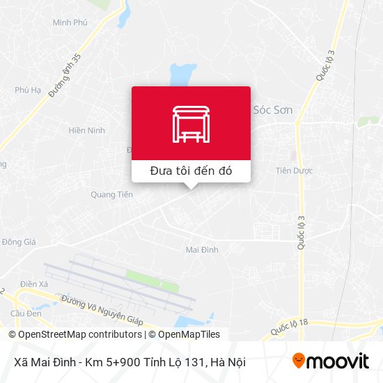 Bản đồ Xã Mai Đình - Km 5+900 Tỉnh Lộ 131