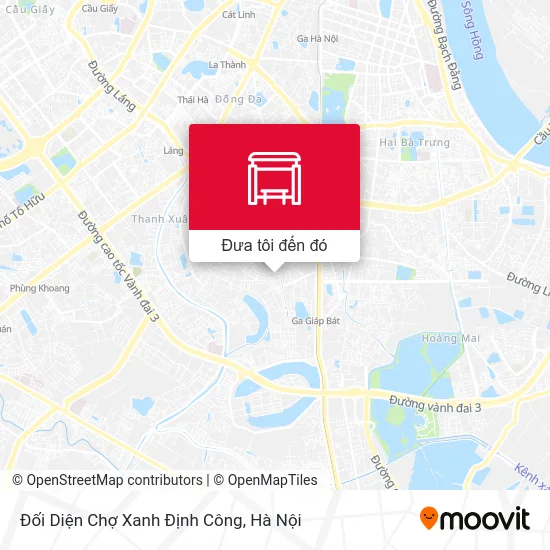 Bản đồ Đối Diện Chợ Xanh Định Công