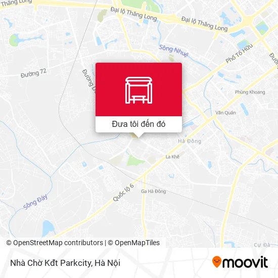 Bản đồ Nhà Chờ Kđt Parkcity