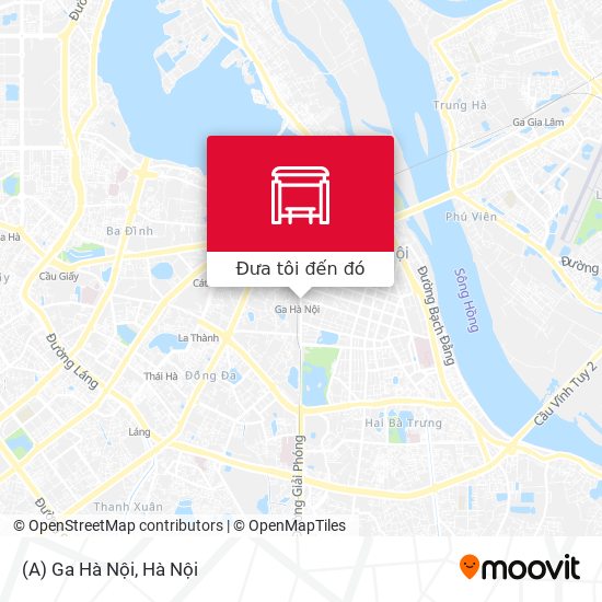 Bản đồ (A) Ga Hà Nội