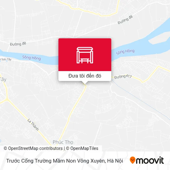 Bản đồ Trước Cổng Trường Mầm Non Võng Xuyên