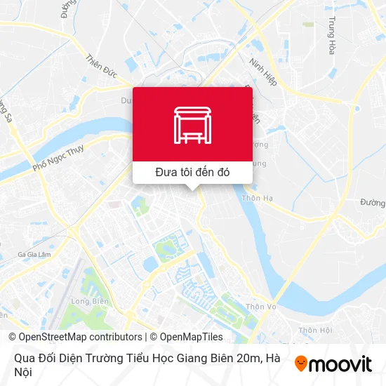 Bản đồ Qua Đối Diện Trường Tiểu Học Giang Biên 20m