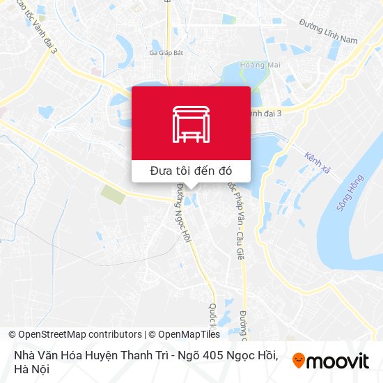 Bản đồ Nhà Văn Hóa Huyện Thanh Trì - Ngõ 405 Ngọc Hồi