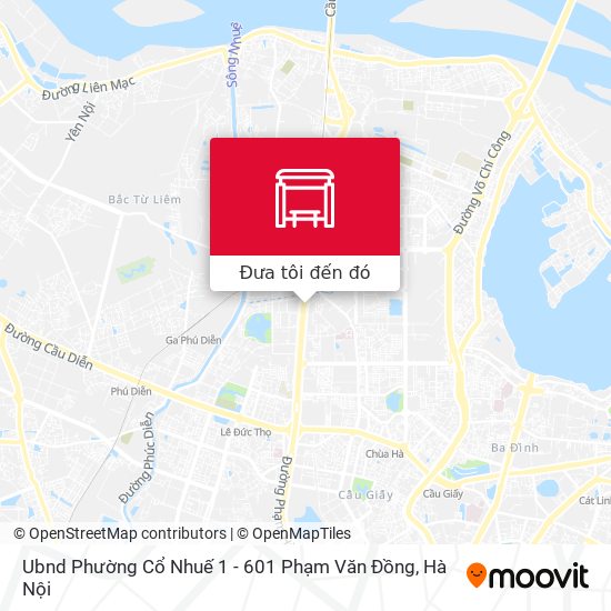 Bản đồ Ubnd Phường Cổ Nhuế 1 - 601 Phạm Văn Đồng