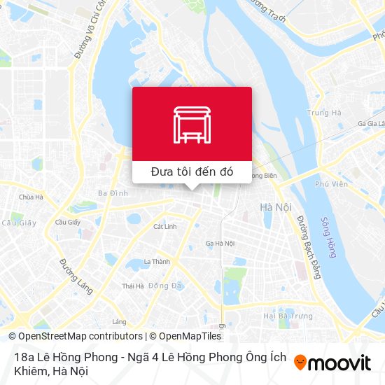 Bản đồ 18a Lê Hồng Phong - Ngã 4 Lê Hồng Phong Ông Ích Khiêm