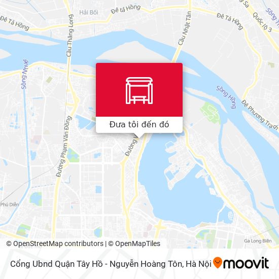 Bản đồ Cổng Ubnd Quận Tây Hồ - Nguyễn Hoàng Tôn
