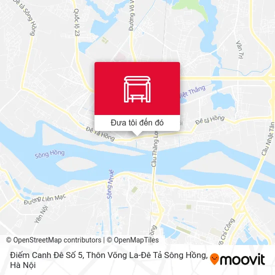 Bản đồ Điếm Canh Đê Số 5, Thôn Võng La-Đê Tả Sông Hồng