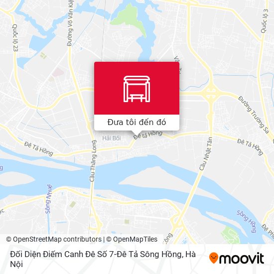 Bản đồ Đối Diện Điếm Canh Đê Số 7-Đê Tả Sông Hồng