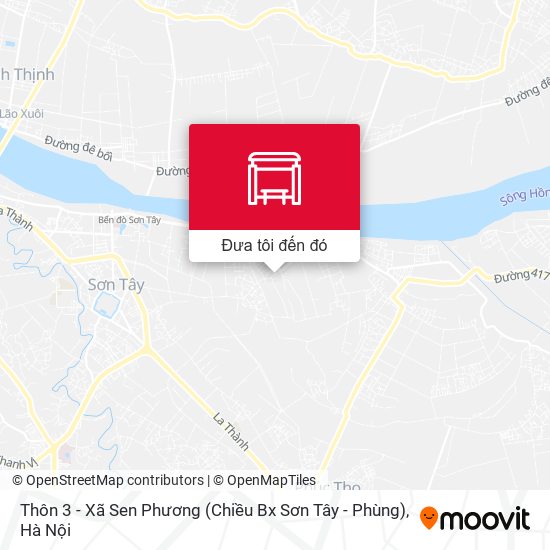 Bản đồ Thôn 3 - Xã Sen Phương  (Chiều Bx Sơn Tây - Phùng)