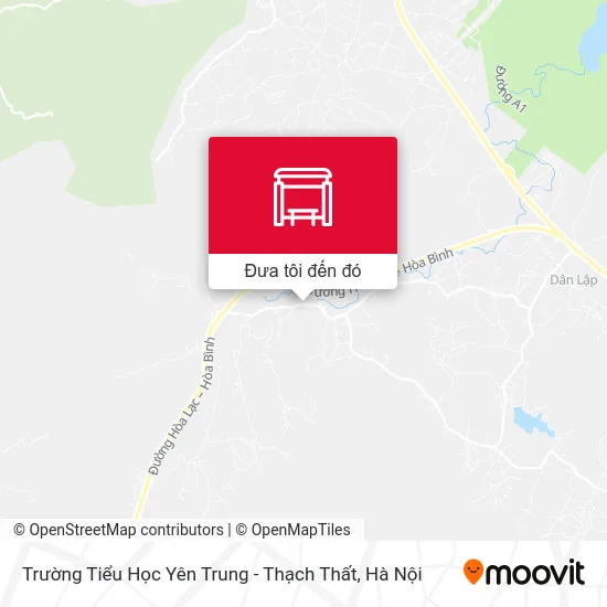 Bản đồ Trường Tiểu Học Yên Trung - Thạch Thất