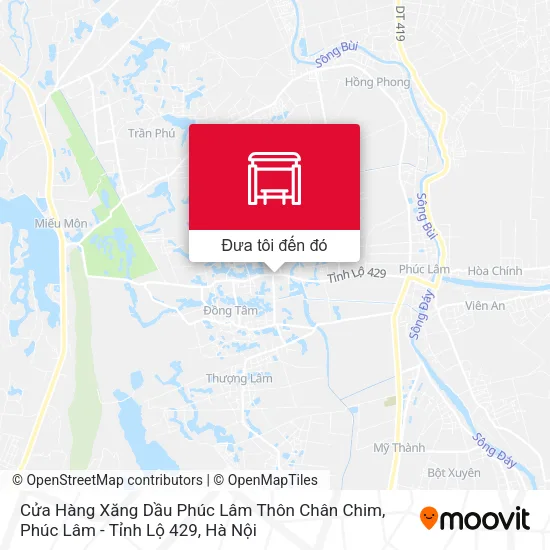 Bản đồ Cửa Hàng Xăng Dầu Phúc Lâm Thôn Chân Chim, Phúc Lâm - Tỉnh Lộ 429