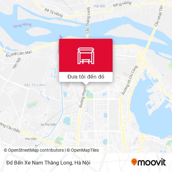 Bản đồ Đd Bến Xe Nam Thăng Long