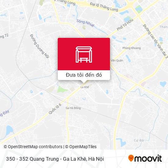 Bản đồ 350 - 352 Quang Trung - Ga La Khê