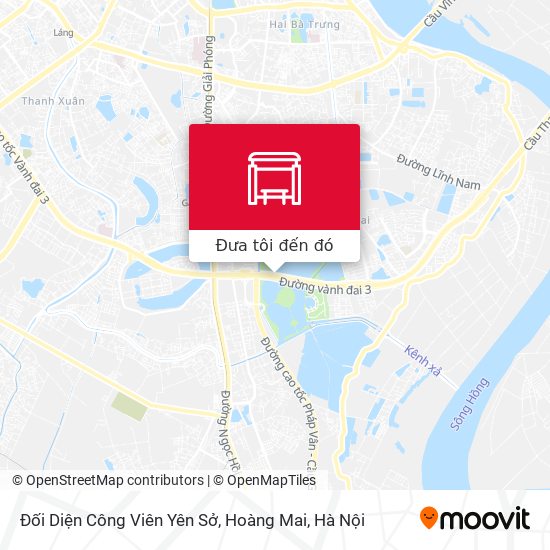 Bản đồ Đối Diện Công Viên Yên Sở, Hoàng Mai