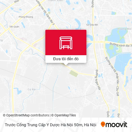 Bản đồ Trước Cổng Trung Cấp Y Dược Hà Nội 50m