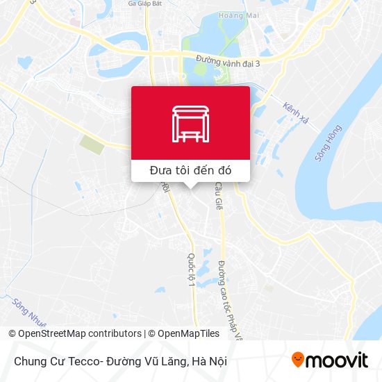 Bản đồ Chung Cư Tecco- Đường Vũ Lăng