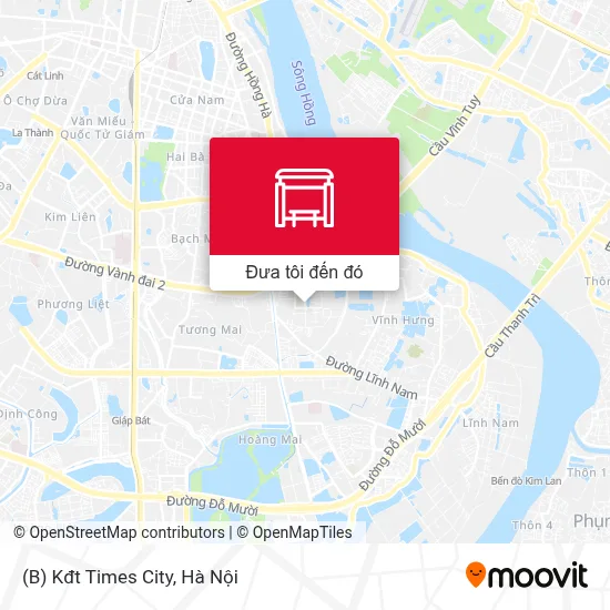 Các tuyến xe bus đến Highlands Coffee T5 Times City