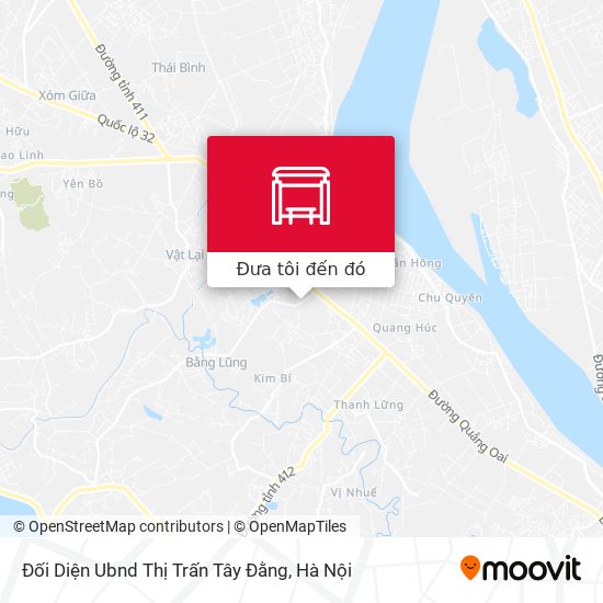Bản đồ Đối Diện Ubnd Thị Trấn Tây Đằng