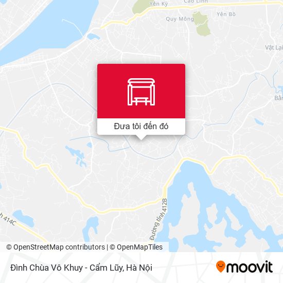 Bản đồ Đình Chùa Vô Khuy - Cẩm Lũy