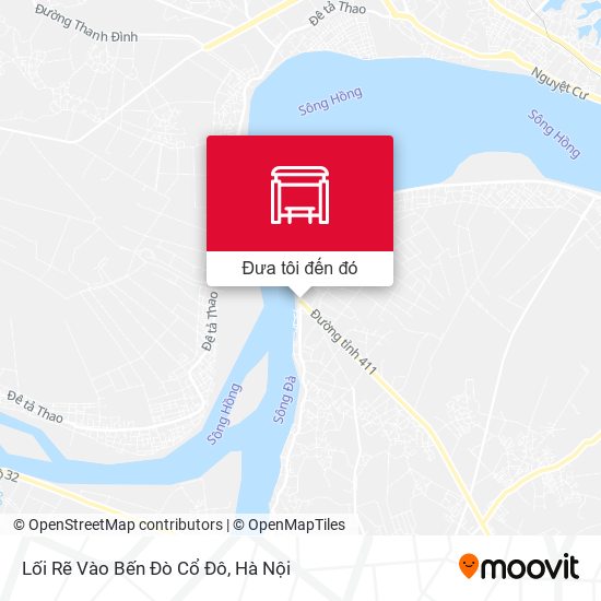 Bản đồ Lối Rẽ Vào Bến Đò Cổ Đô