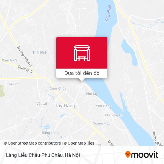Bản đồ Làng Liễu Châu-Phú Châu