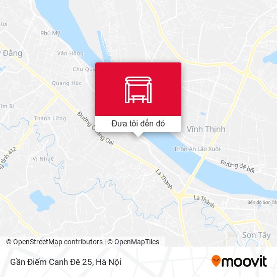 Bản đồ Gần Điếm Canh Đê 25