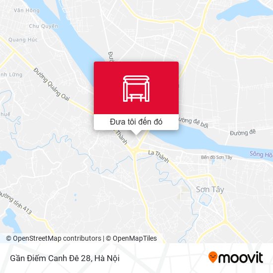 Bản đồ Gần Điếm Canh Đê 28